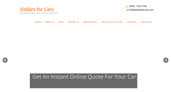 Desktop Screenshot of dollarsforcars.com