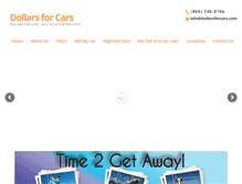 Tablet Screenshot of dollarsforcars.com